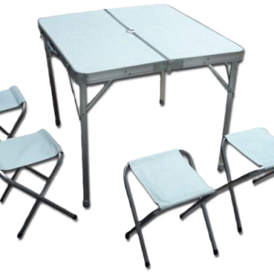 MESA PLEGABLE 85X80 C/4 BANQUITOS (405)