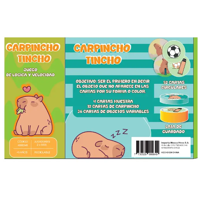 JUEGO MEMORIA CARPINCHO TINCHO (4888348) - Imagen 3