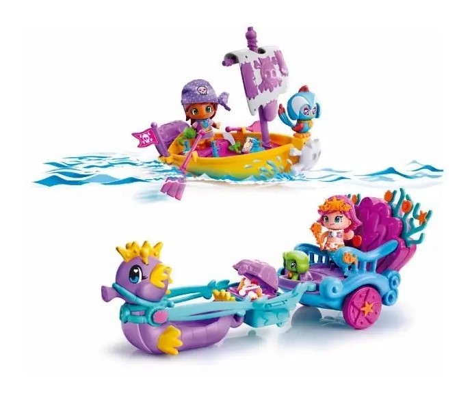PINYPON CARROZA SIRENA Y BARCO PIRATA - Imagen 2